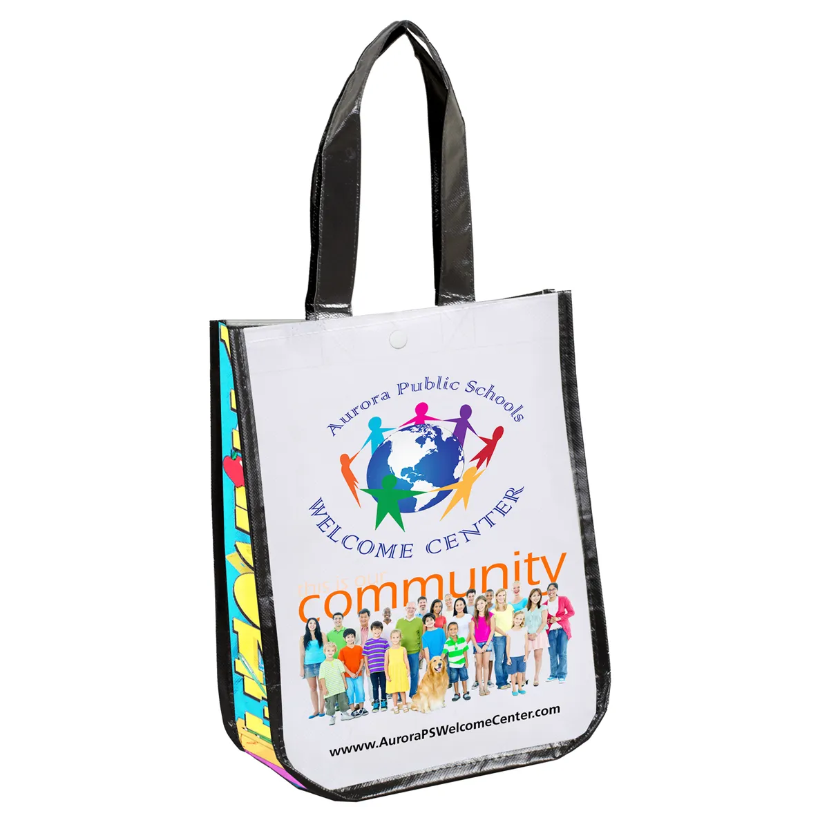 Tote Bag Non-Woven Full Color Laminated - 9.25 x 12 x 4.5 in - product view 3