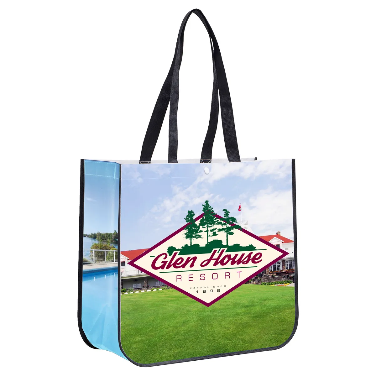 Tote Bag Non-Woven Full Color Laminated - 9.25 x 12 x 4.5 in - product view 4