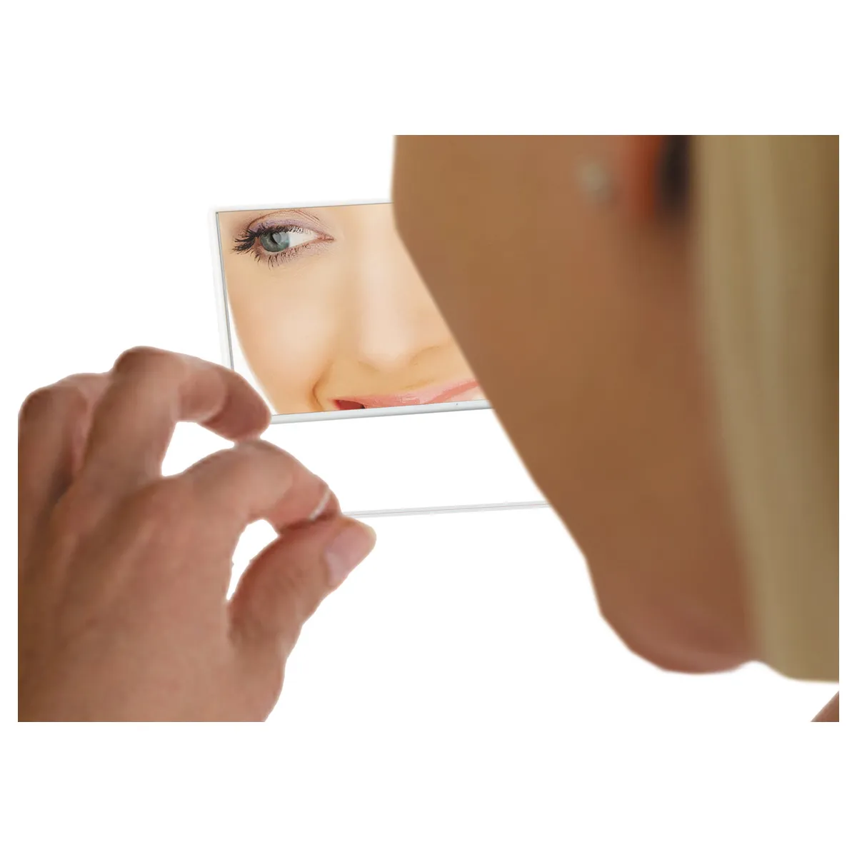 Dental Floss Dispenser Credit Card Size Mirror - 3.4 x 2.1 in - product view 4