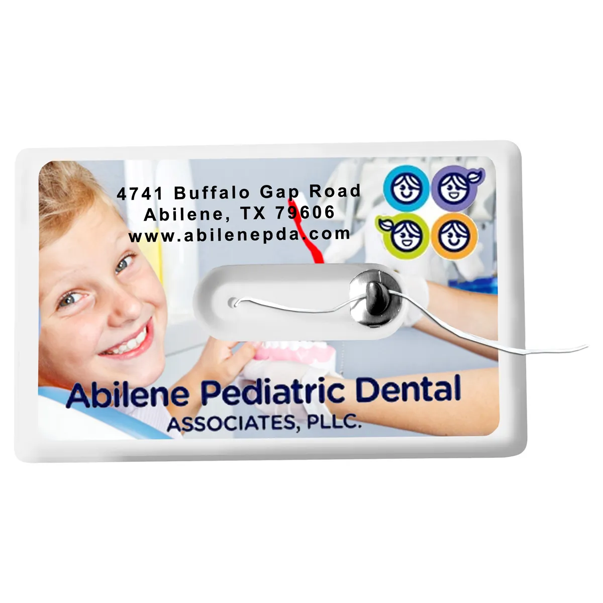 Dental Floss Dispenser Credit Card Size Mirror - 3.4 x 2.1 in - product view 5