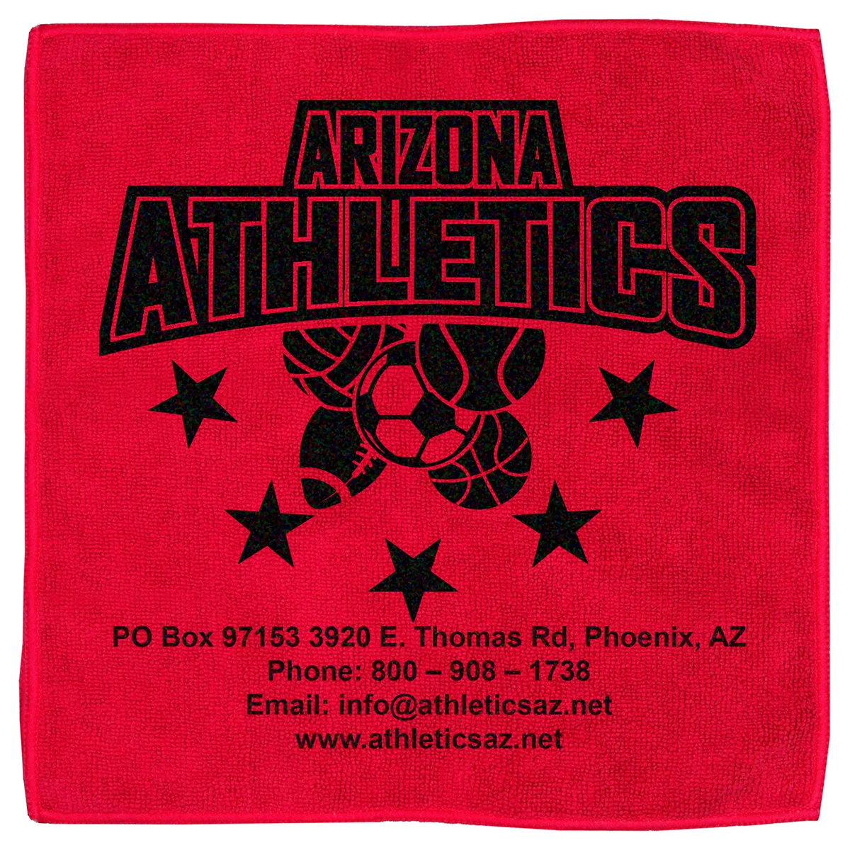 Microfiber Rally Towel Recycled RPET Heavy Duty - 12 x 12 in - product view 2