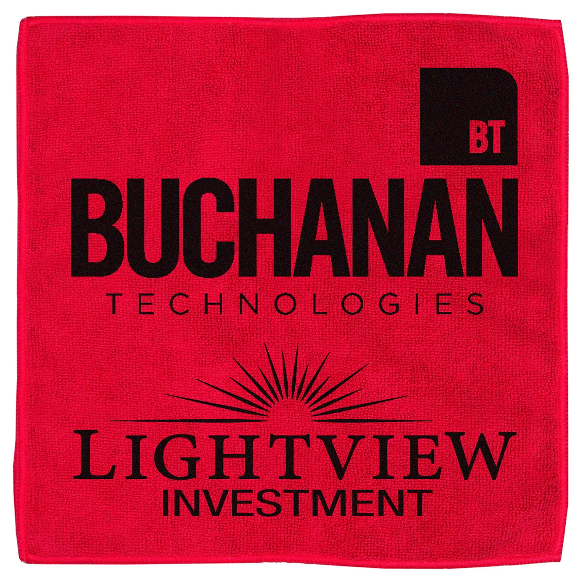 Microfiber Rally Towel Recycled RPET Heavy Duty - 12 x 12 in - product view 9