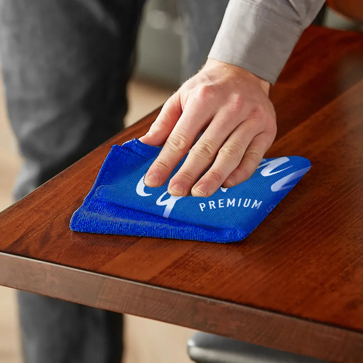 Microfiber Rally Towel Recycled RPET Heavy Duty - 12 x 12 in - product view 13