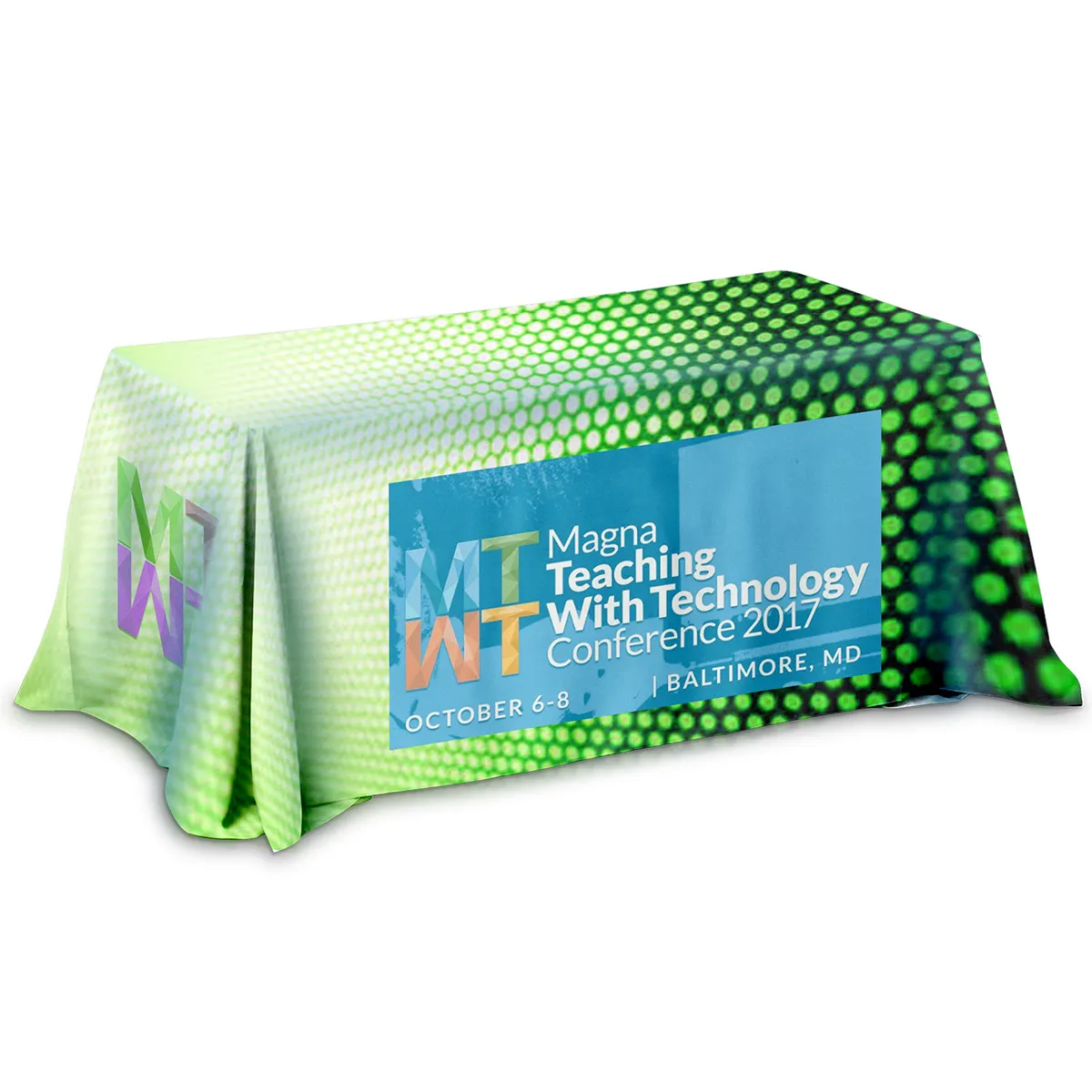 Table Cover 3-Sided Sublimation 6 Foot Polyester - 72 x 30 in