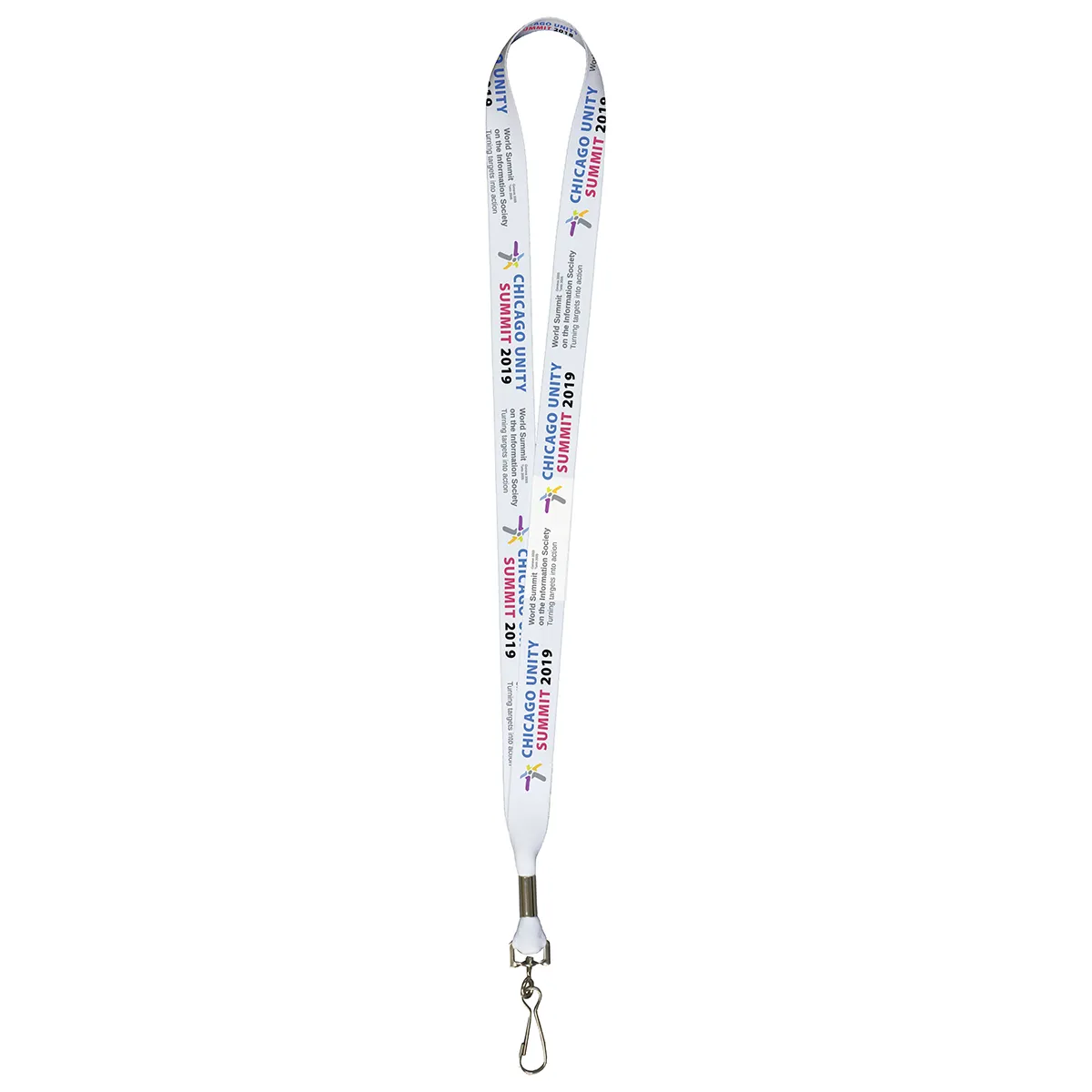 Custom Lanyard Sublimation Satin Finish Made USA - 1 in Wide