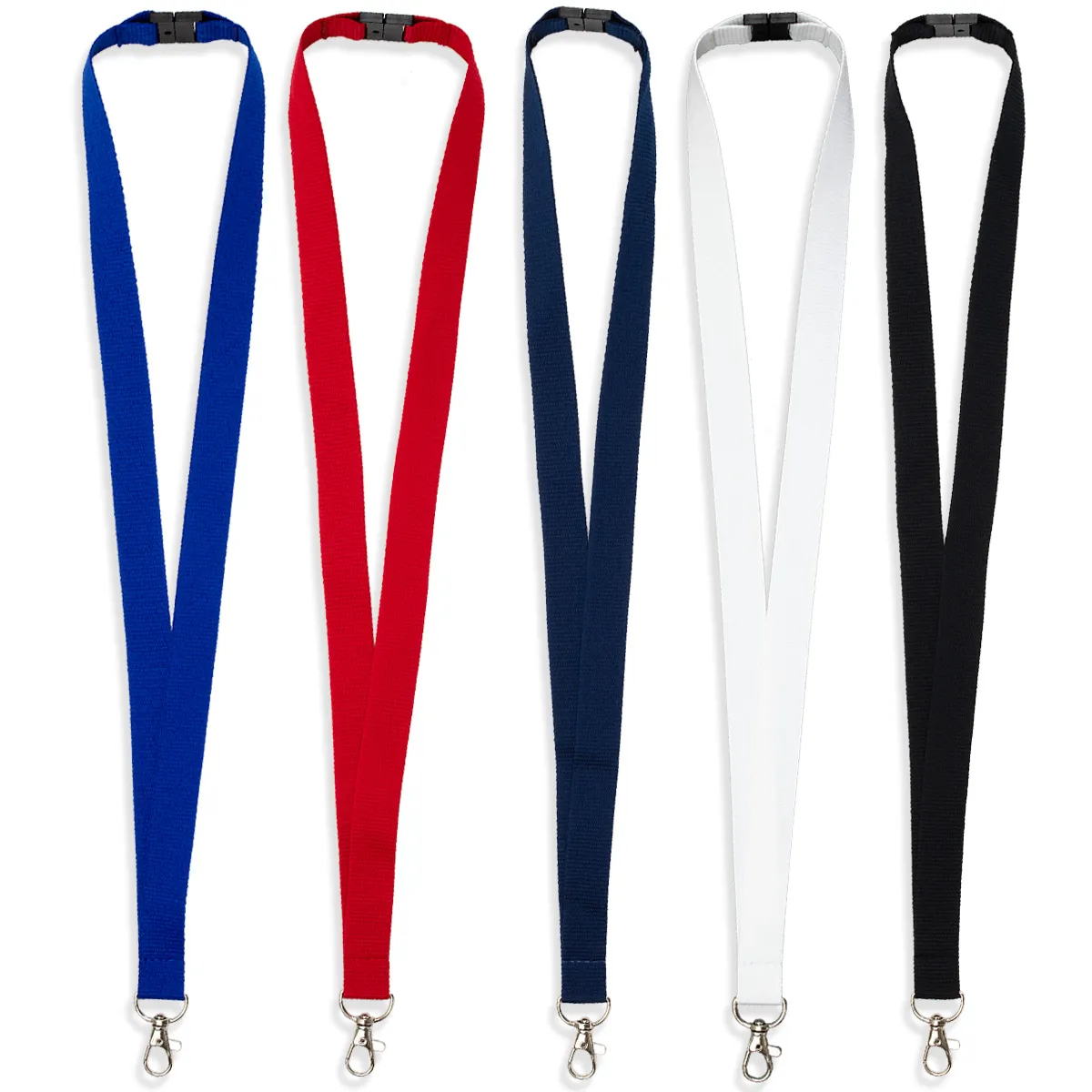 Custom Lanyard Polyester Breakaway Lobster Claw - 3/4 in Wide