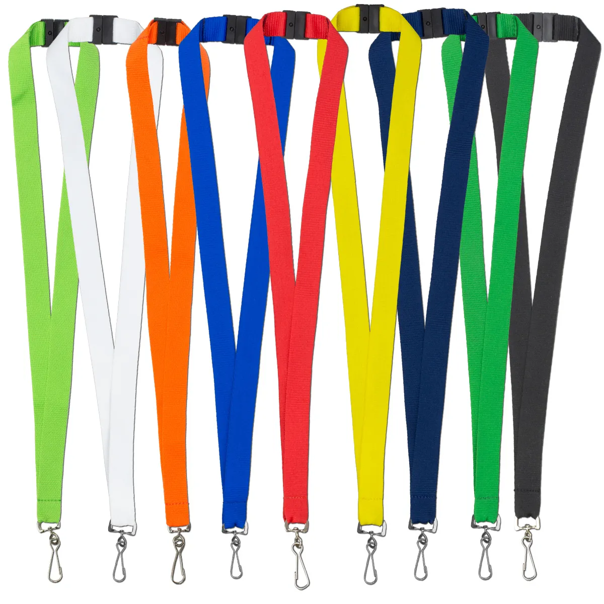 "MCGILL" 3/4” Blank Lanyard with Breakaway Safety Release Attachment - Swivel Clip - product view 1