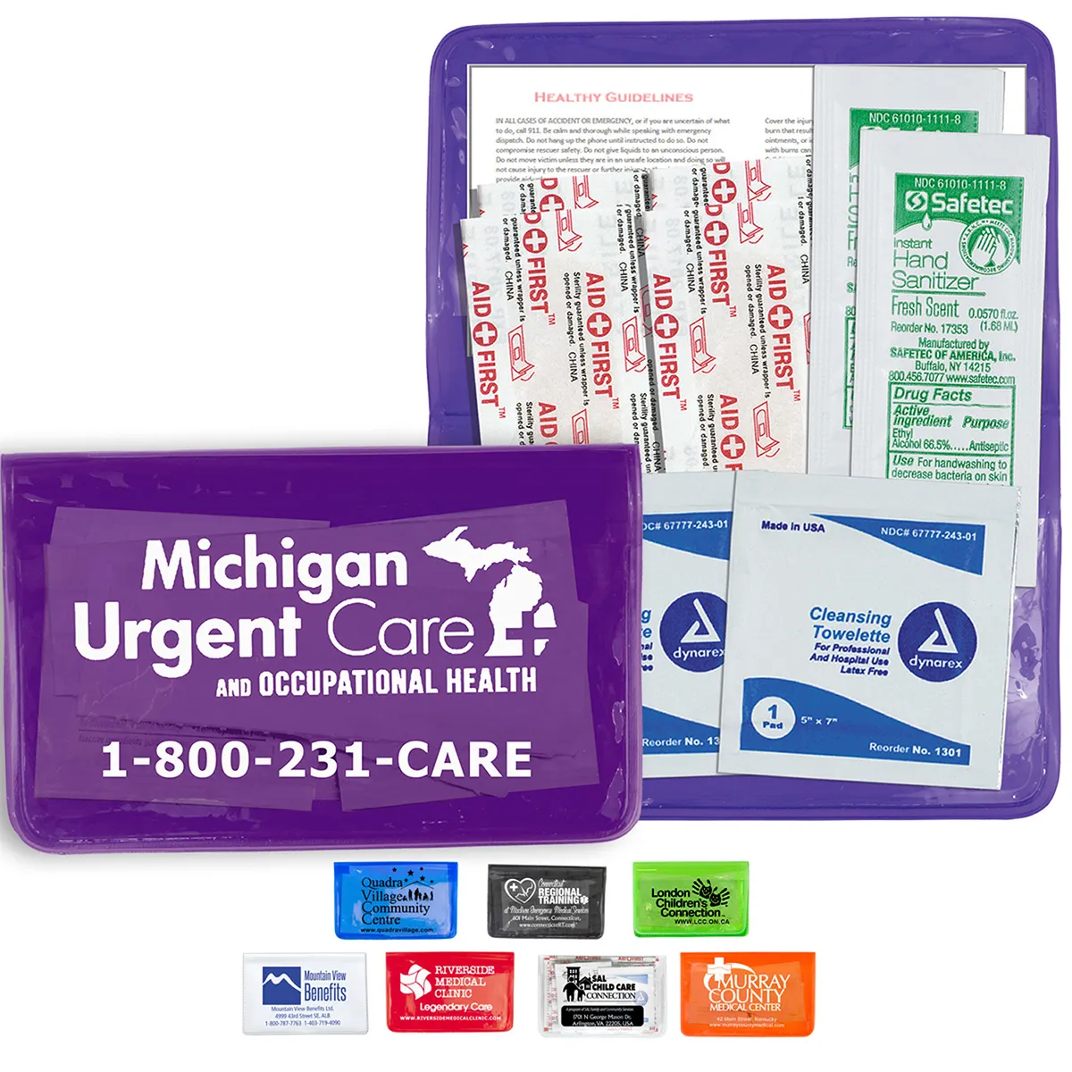 First Aid Kit 10 Piece Stay Clean Extra Large - 4.5 x 2.9 in