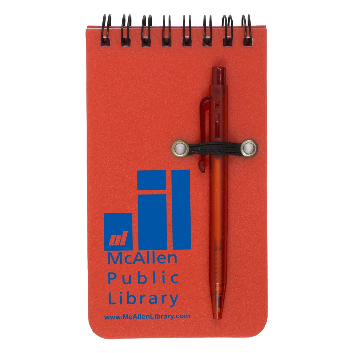 Pocket Spiral Jotter Notepad with Pen Polypropylene - 3 x 5.25 in - product view 4