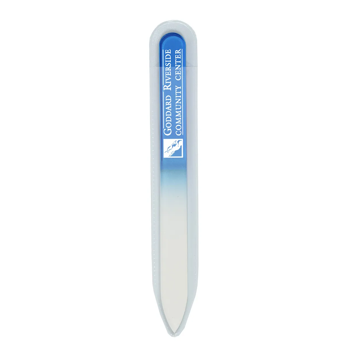 Tempered Glass Nail File with Protective Sleeve - 5.5 x 0.5 in - product view 2