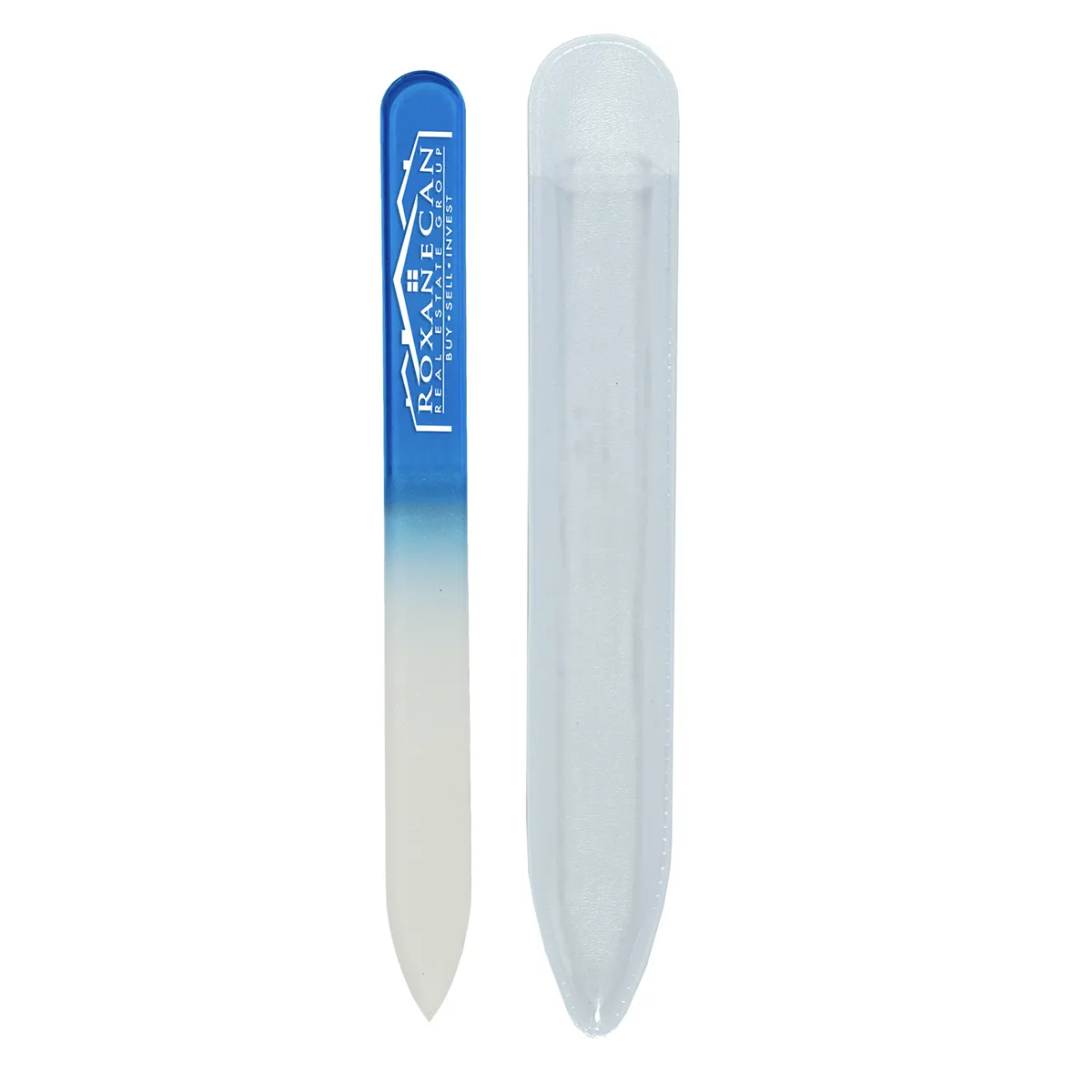 Tempered Glass Nail File with Protective Sleeve - 5.5 x 0.5 in - product view 13