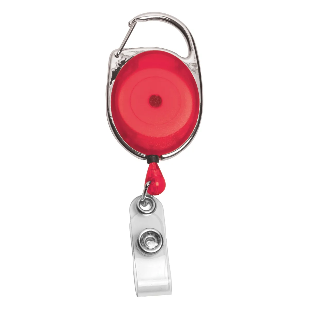 Carabiner Badge Reel Full Color Imprint 30 Inch Cord - 2 x 1.38 in - product view 16