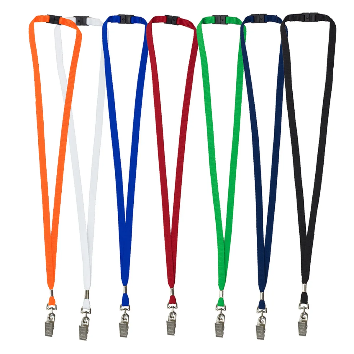 Lanyard Blank Breakaway Safety Release Bulldog Clip - 3/8 in
