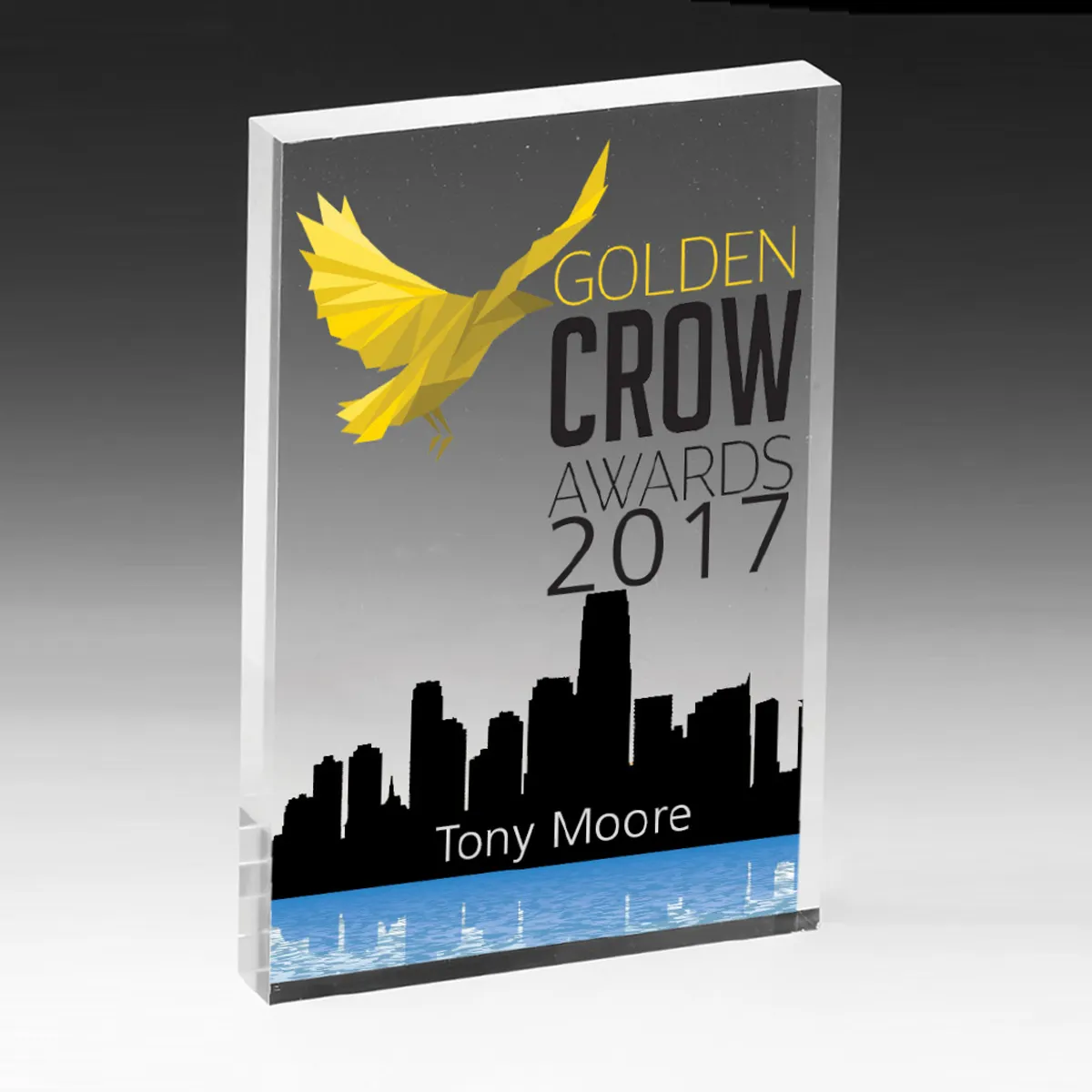 Rectangle Acrylic Paperweight Full Color Print - 3 x 5 in - product view 2