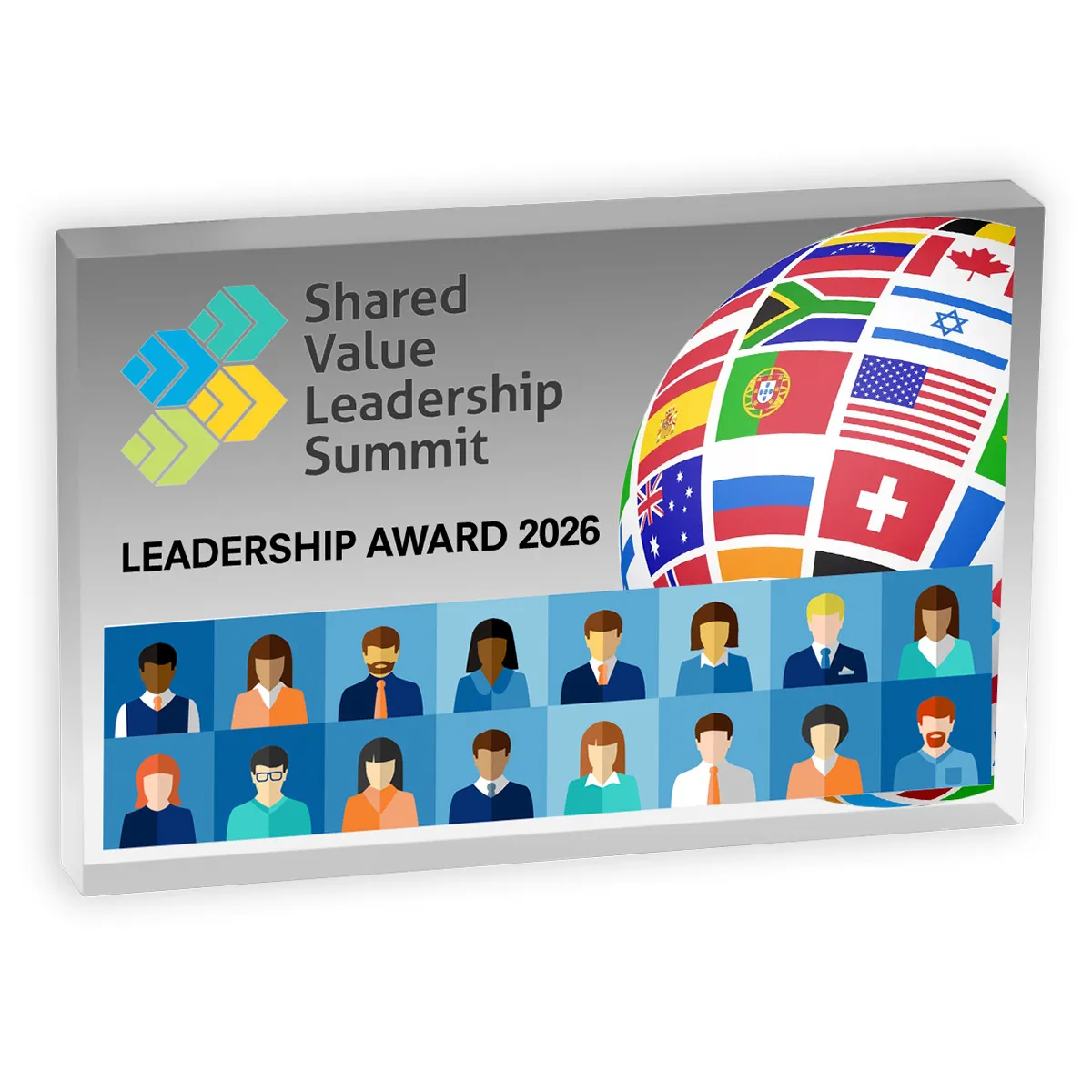 Thick Rectangle Acrylic Paperweight Full Color - 4 x 6 in