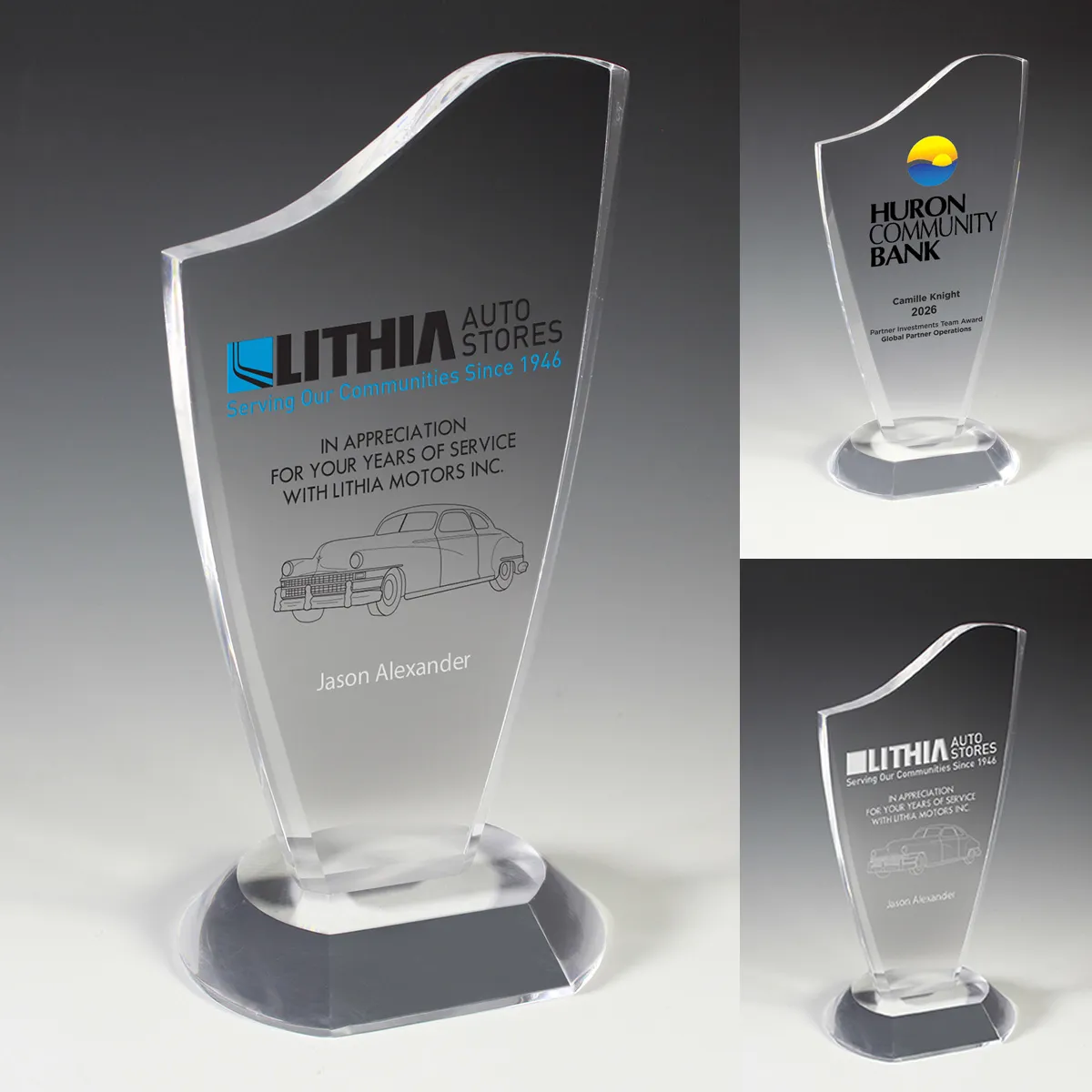 Progressive Award Clear Acrylic Modern Styling - 4 x 8 in
