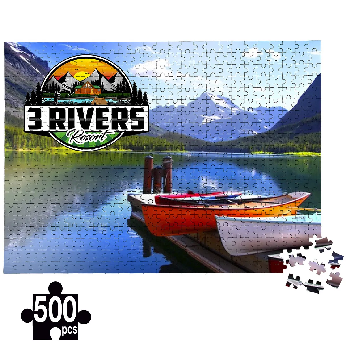 Jigsaw Puzzle 500 Piece Custom Full Color Edge to Edge