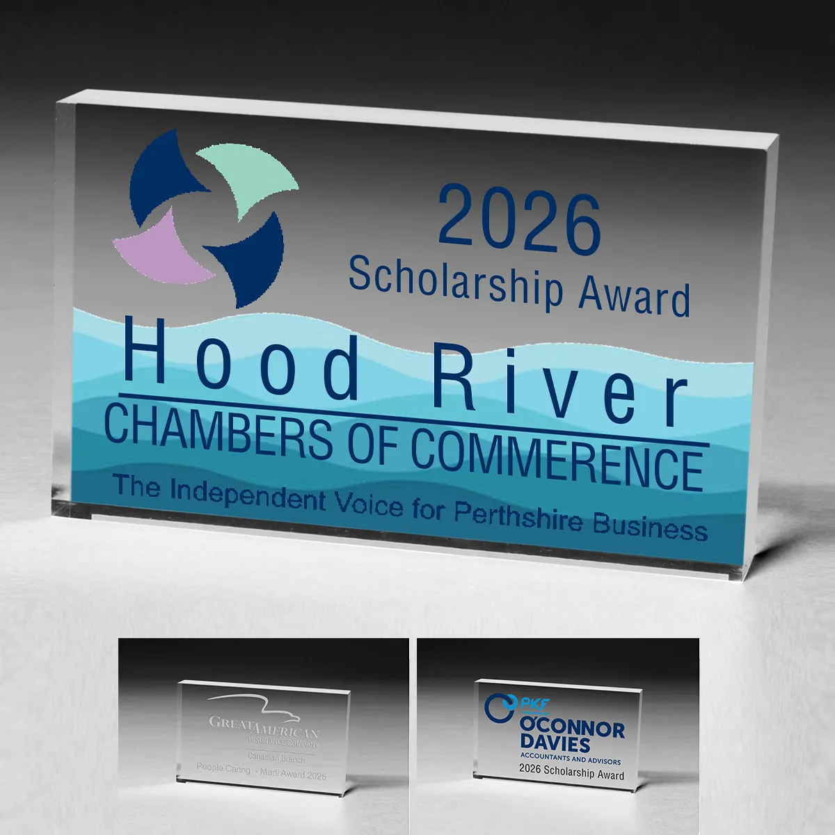 Acrylic Paperweight Rectangle Medium Thick - 3 x 5 x 0.75 in