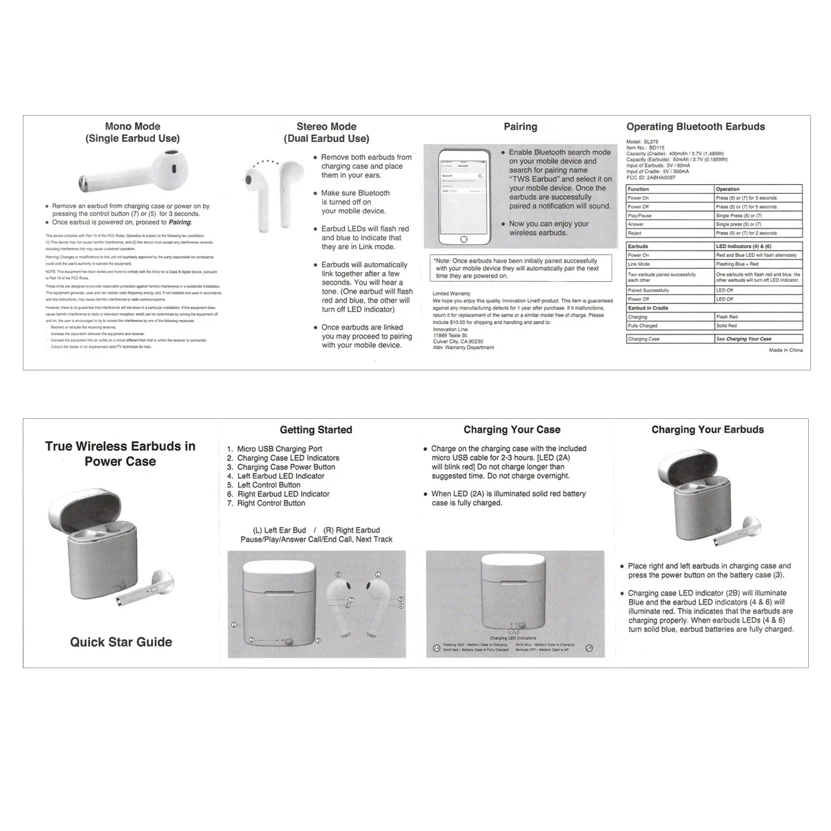 Wireless Earbuds Bluetooth Charging Case - 2.1 x 2.4 in - product view 24
