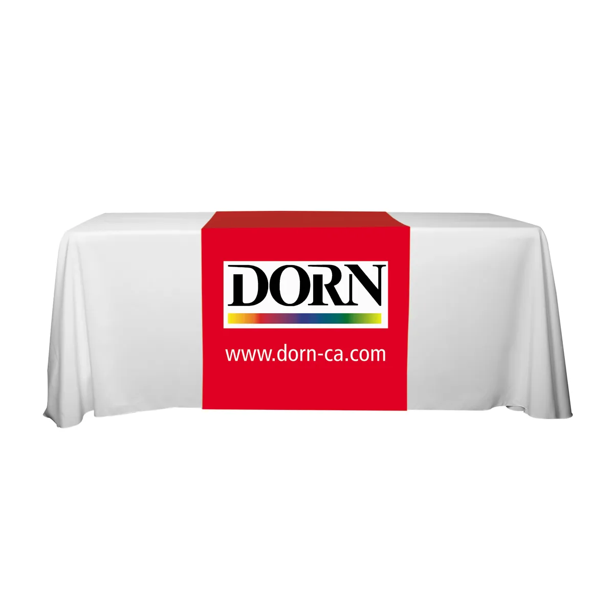 Table Runner Polyester Full Color Long - 30 x 90 in - product view 3