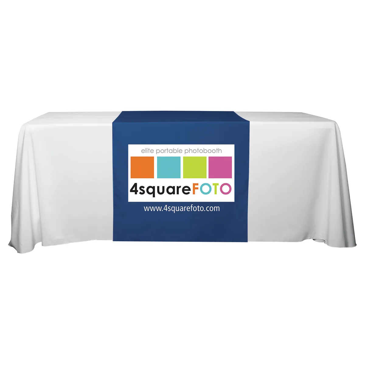 Table Runner Polyester Full Color Long - 30 x 90 in - product view 5