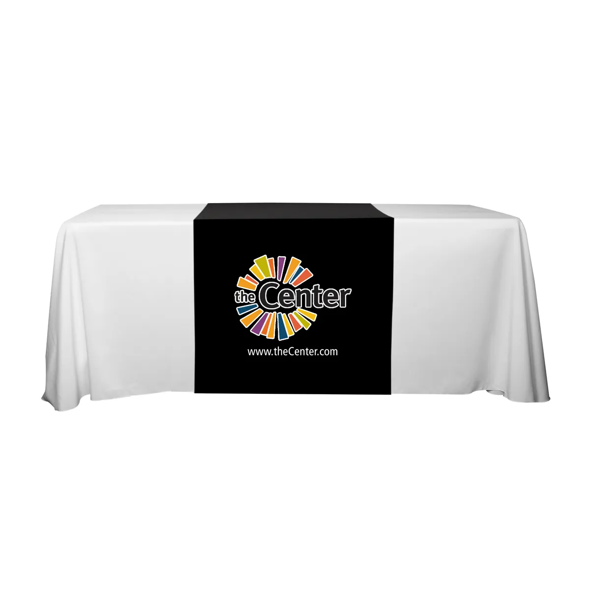 Table Runner Polyester Full Color Long - 30 x 90 in - product view 6