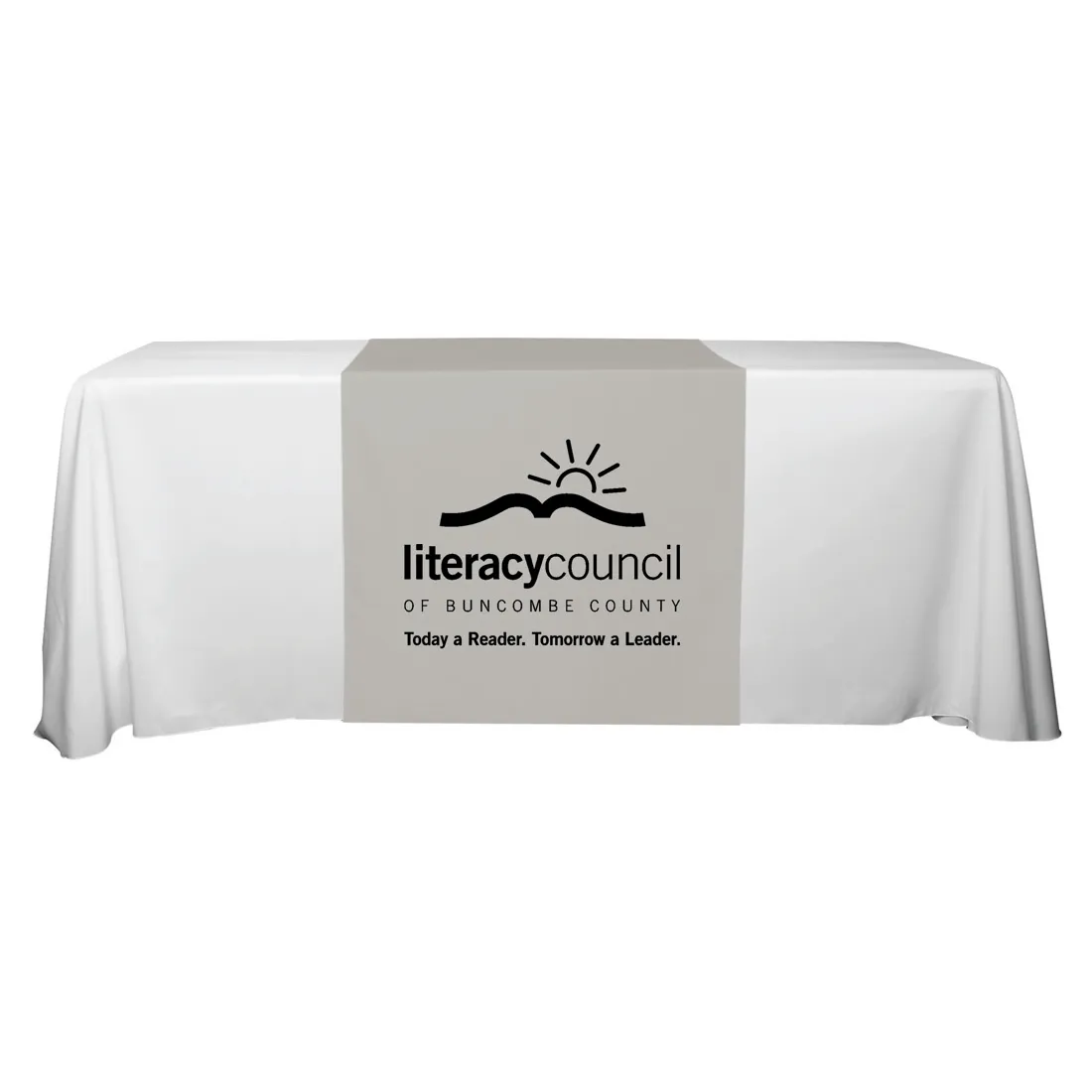 Table Runner Polyester One Color Long - 30 x 90 in - product view 2