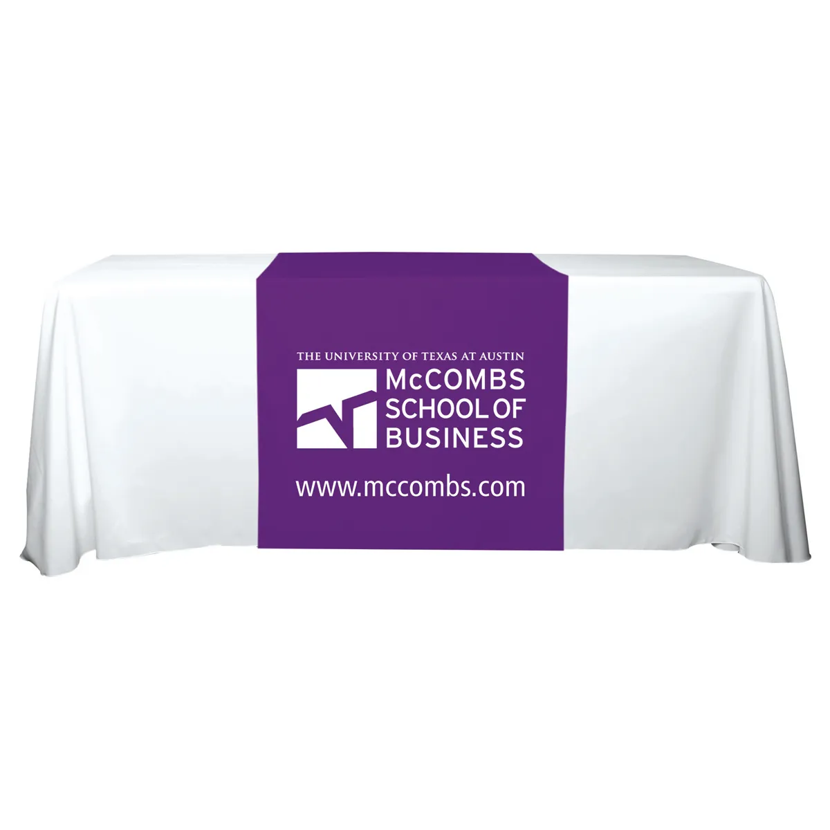 Table Runner Polyester One Color Long - 30 x 90 in - product view 4