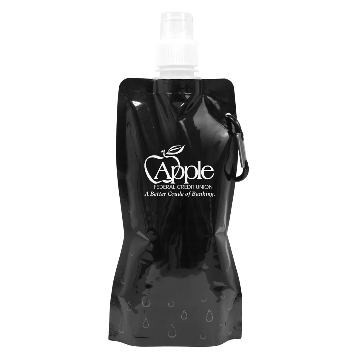 Foldable Water Bottle Polyethylene Carabiner - 18 oz - product view 7