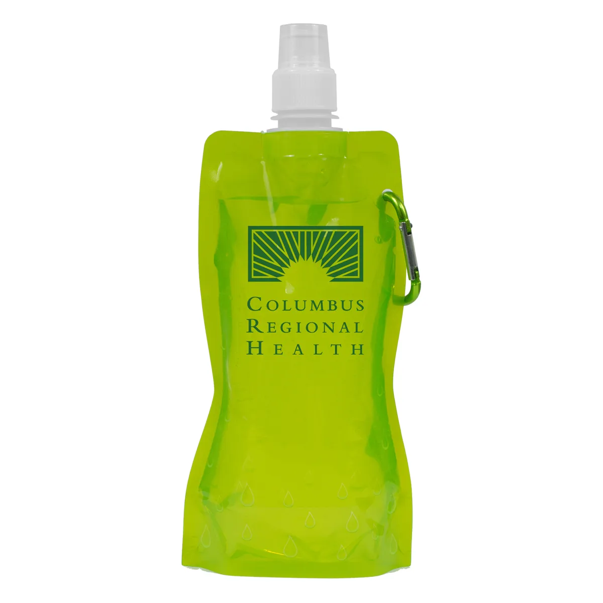 Foldable Water Bottle Polyethylene Carabiner - 18 oz - product view 9