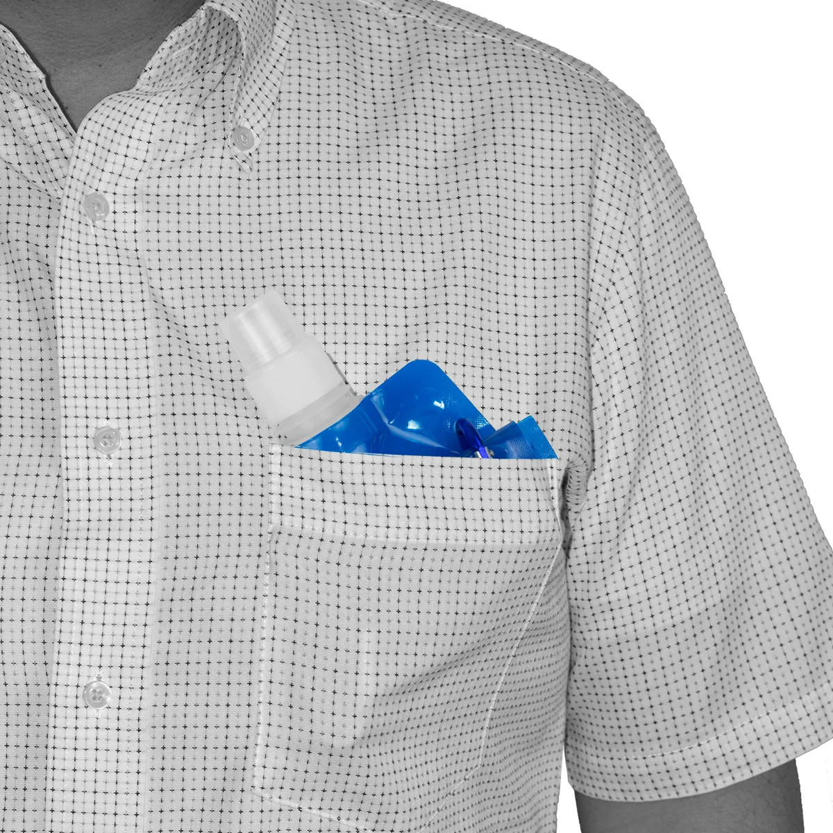 Foldable Water Bottle Polyethylene Carabiner - 18 oz - product view 12