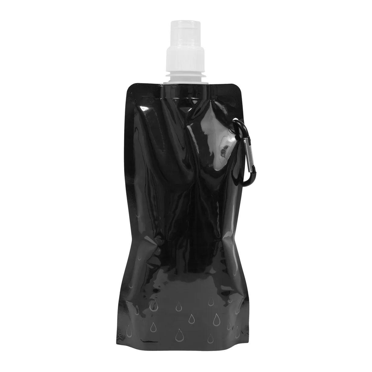 Foldable Water Bottle Polyethylene Carabiner - 18 oz - product view 14