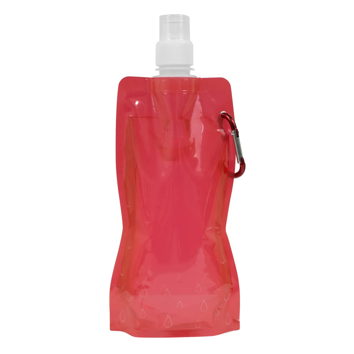 Foldable Water Bottle Polyethylene Carabiner - 18 oz - product view 18