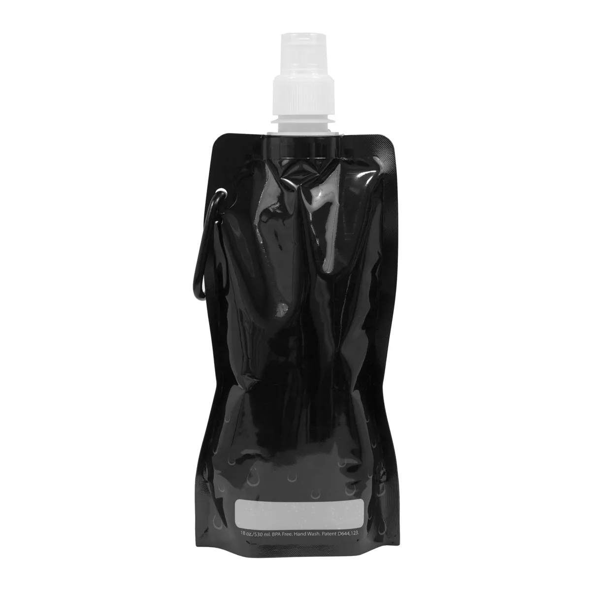 Foldable Water Bottle Polyethylene Carabiner - 18 oz - product view 19