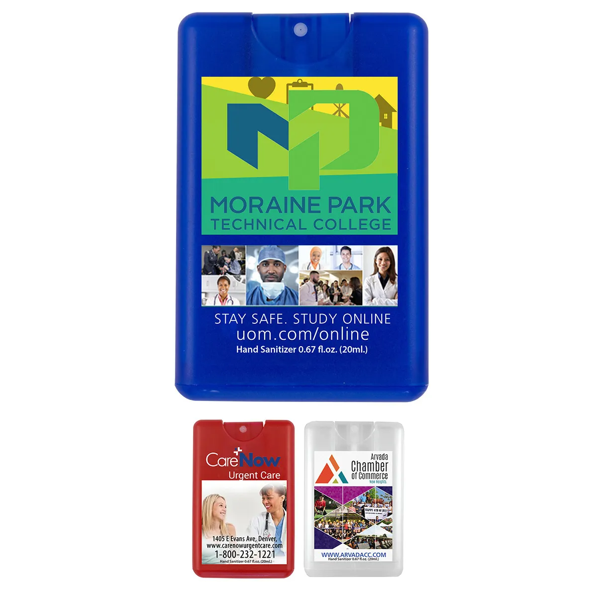 Hand Sanitizer Spray Credit Card Full Color Print - 20 ml