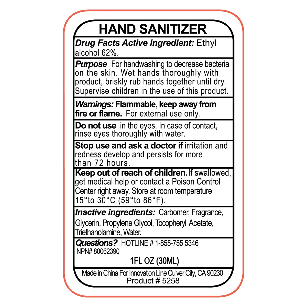 Hand Sanitizer Gel Compact Flip-Top Citrus Scented - 1 oz - product view 5