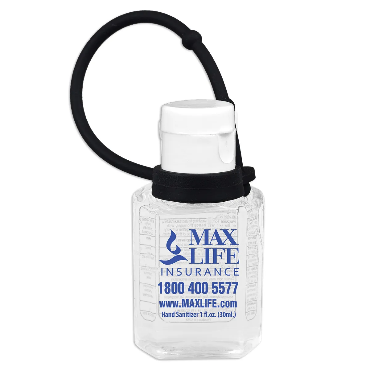 Hand Sanitizer Gel Compact with Silicone Leash - 1 oz - product view 4