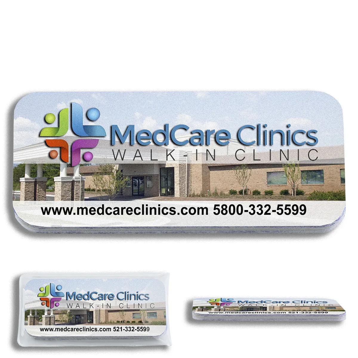 "SMILE FILE" Rectangle Shaped Multi-Color Thick Foam Nail File - product view 1