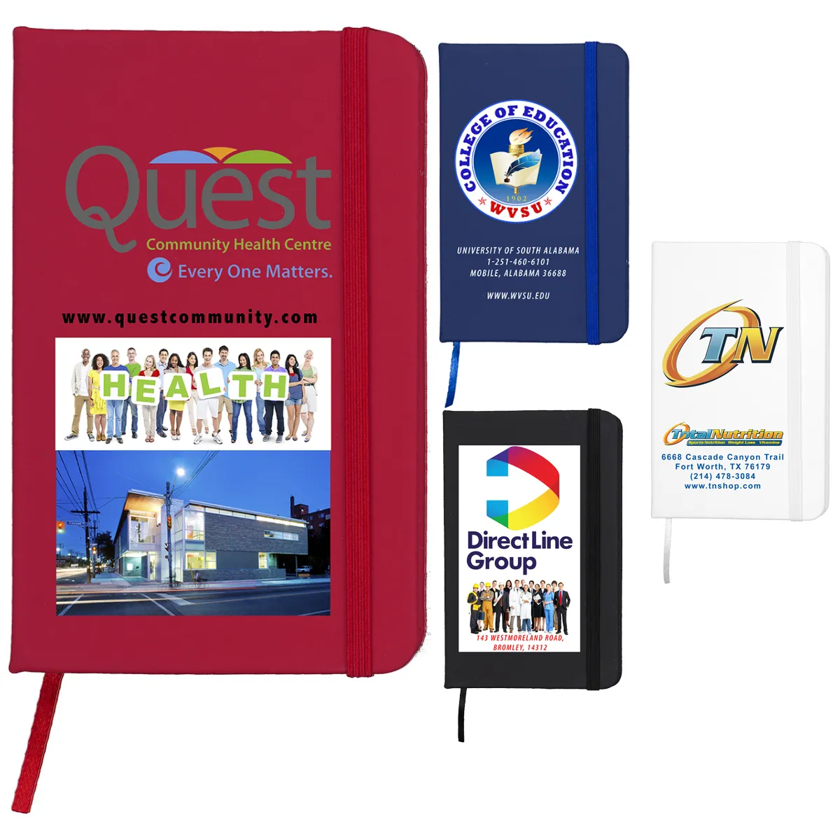 Notebook Soft PVC Full Color Unlined 80 Pages - 3.5 x 5.5 in