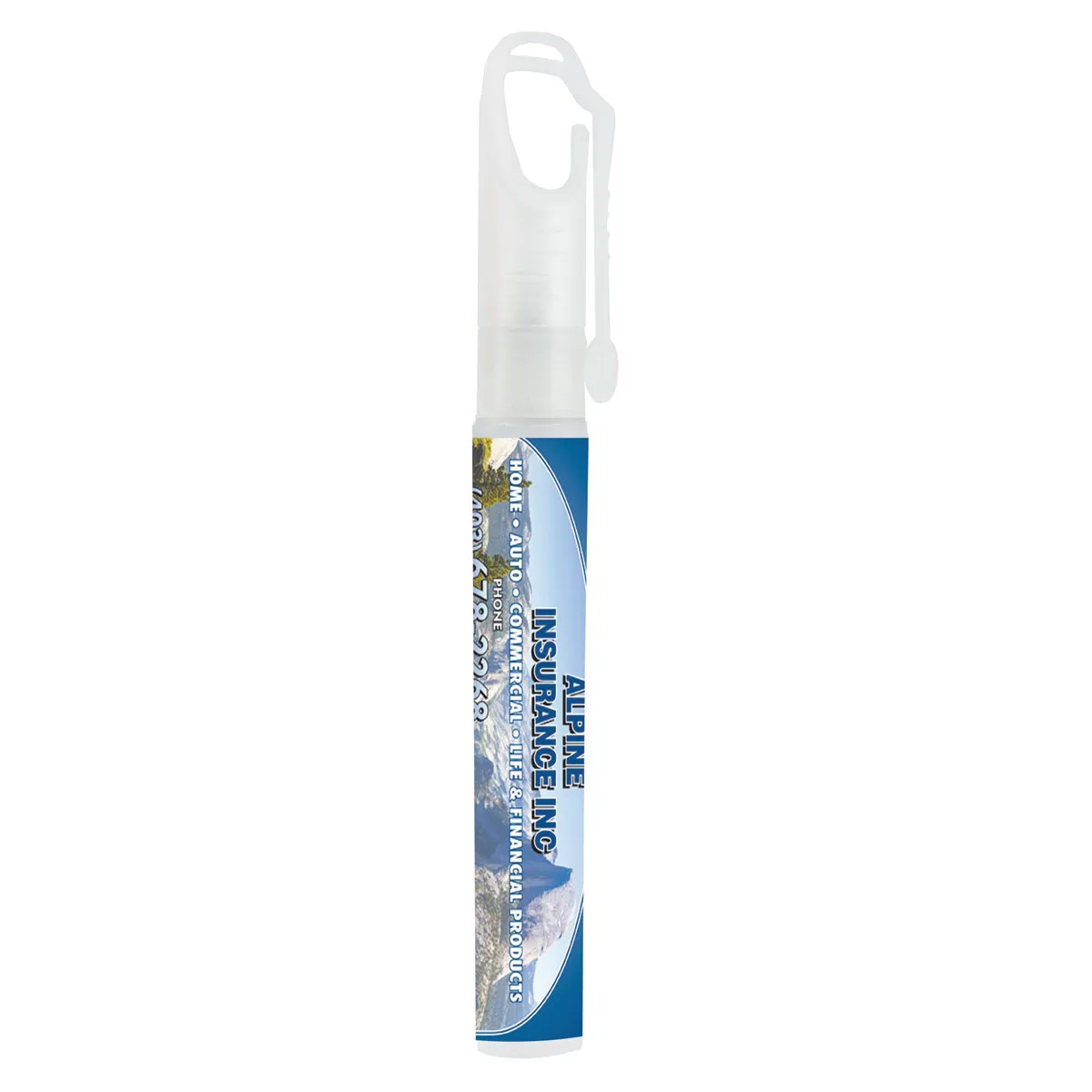 Hand Sanitizer Spray Bottle Full Color Carabiner - 10 ml - product view 6
