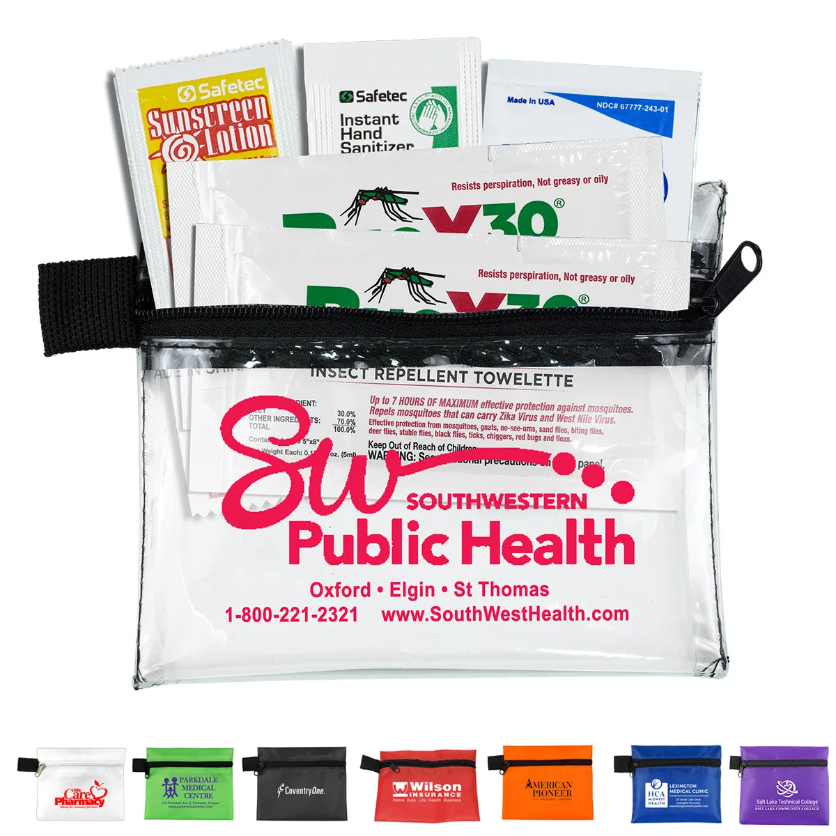 Insect Repellent Kit 5 Piece Zipper Pouch - 5 x 4.25 in