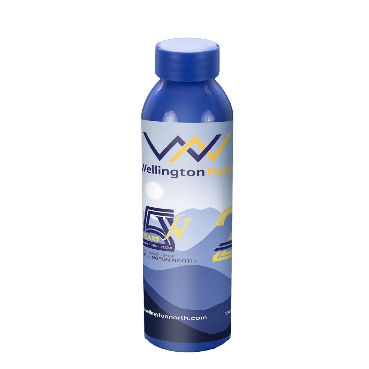 Recycled Aluminum Water Bottle Screw Lid - 22 oz - product view 6