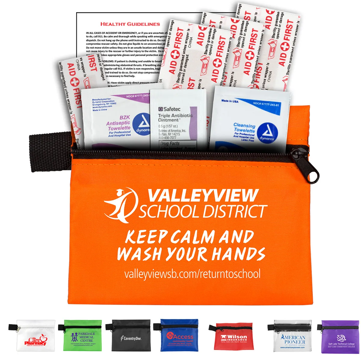 First Aid Kit Plus with Antibiotic Ointment - 5 x 4.25 in