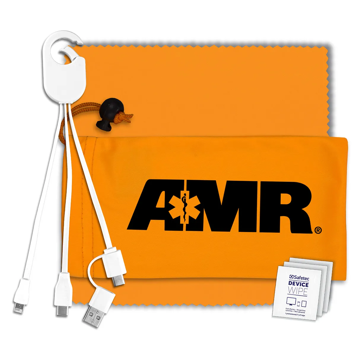 Mobile Tech Charging Kit in Microfiber Cinch Pack - product view 4