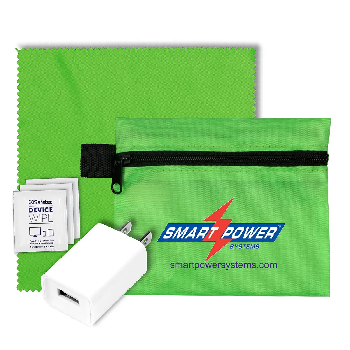 Tech Travel Kit with USB Wall Charger Polyester - product view 11