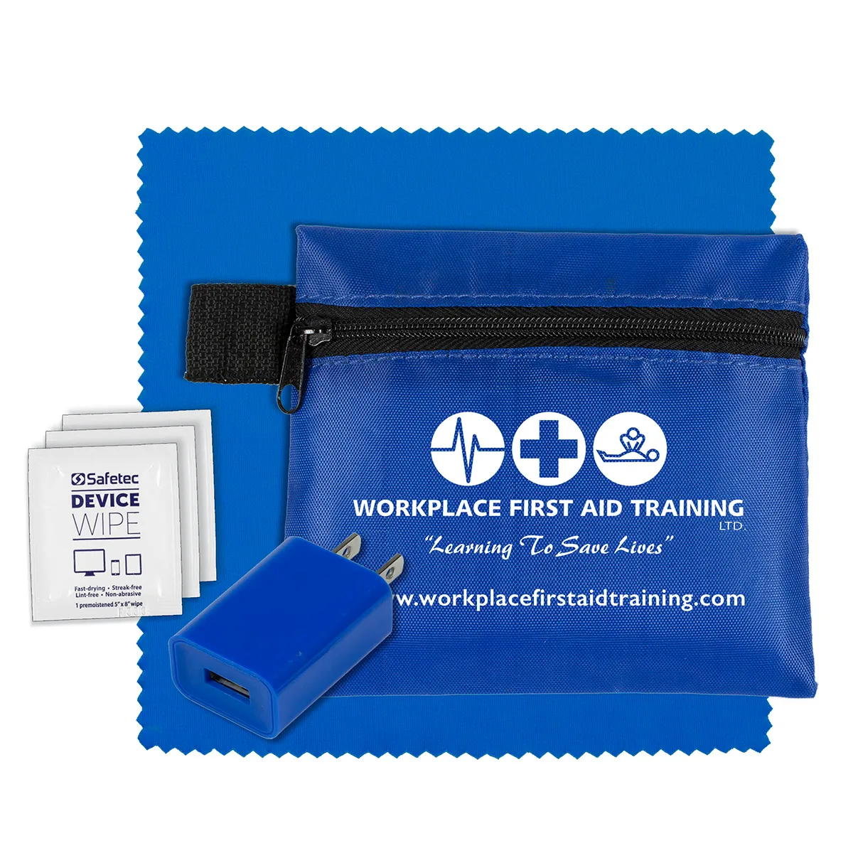 Tech Travel Kit with USB Wall Charger Polyester - product view 14