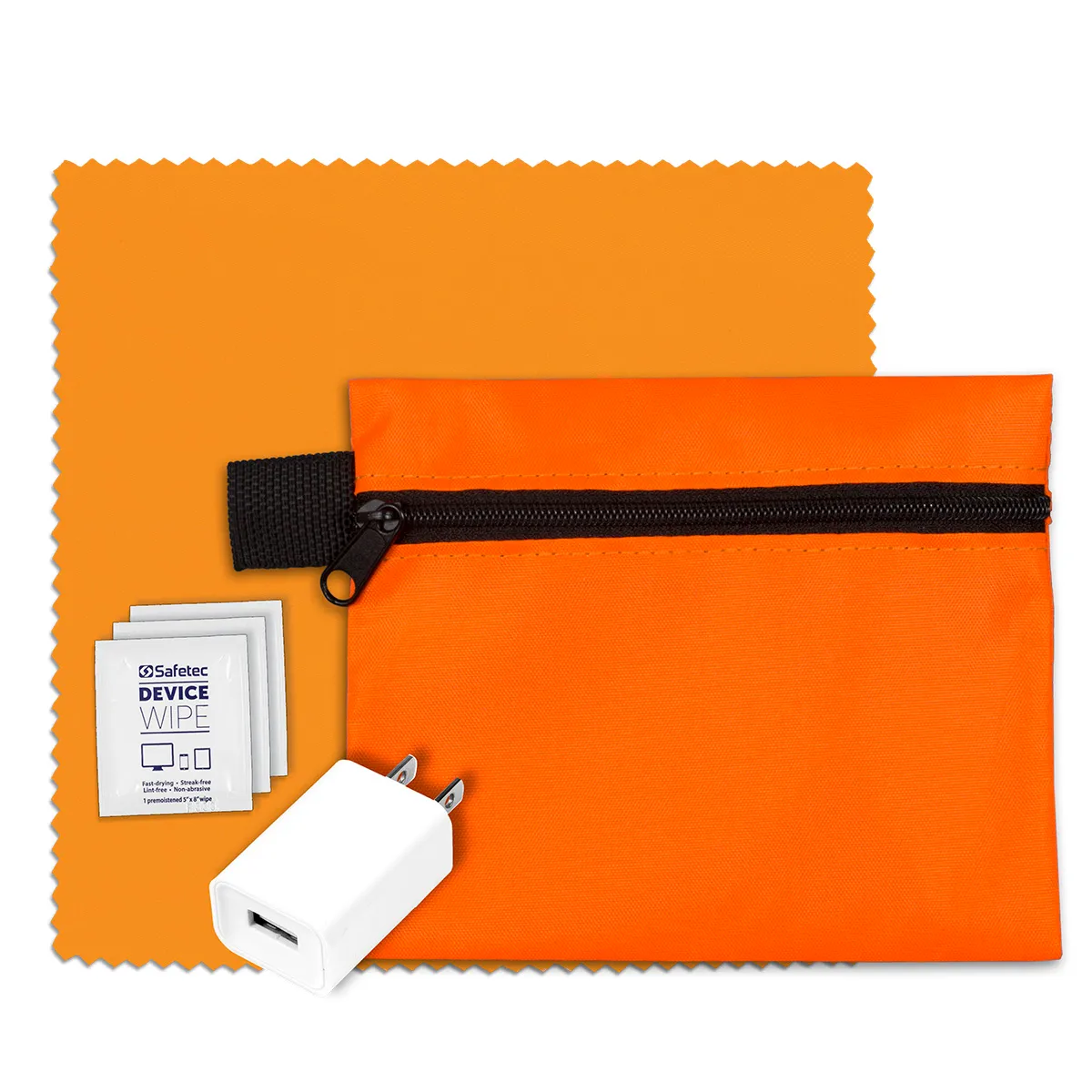 Tech Travel Kit with USB Wall Charger Polyester - product view 18