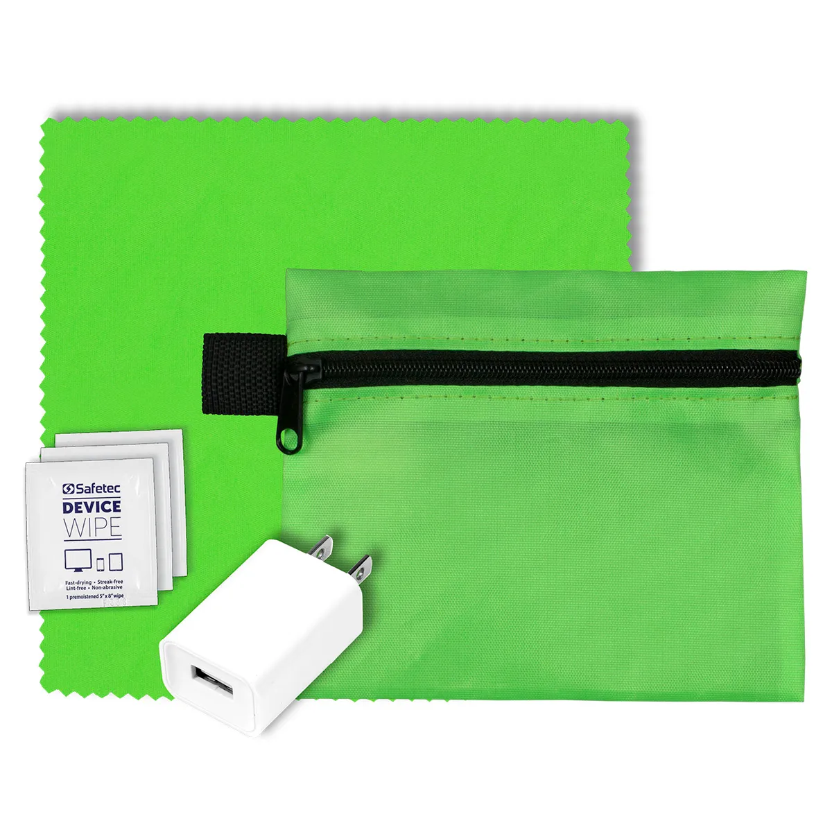 Tech Travel Kit with USB Wall Charger Polyester - product view 19