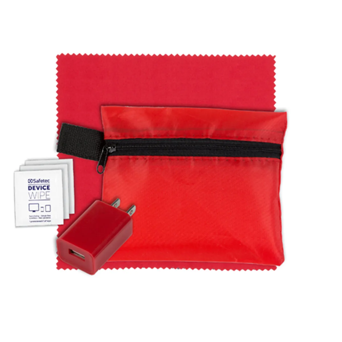 Tech Travel Kit with USB Wall Charger Polyester - product view 22