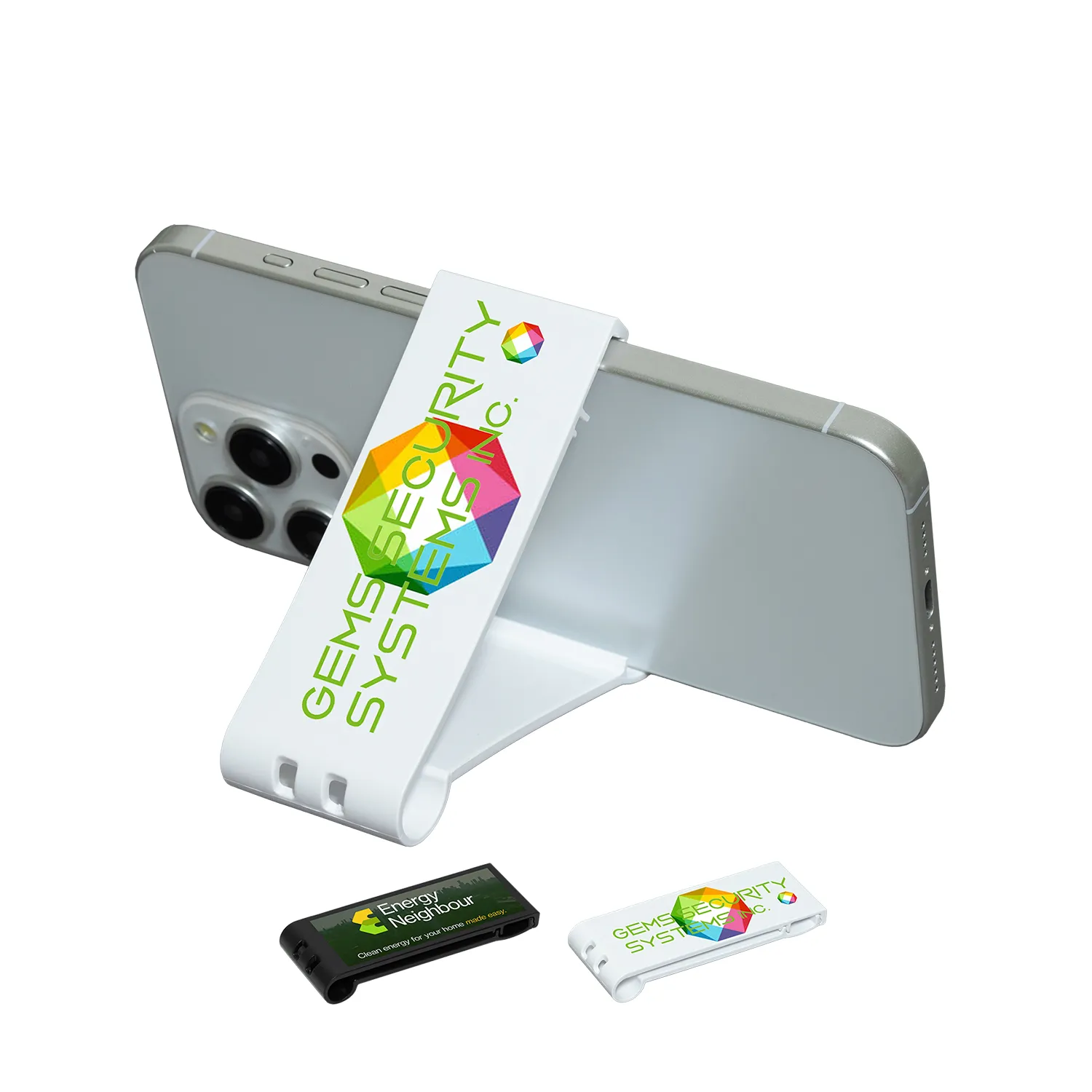 Phone Stand Adjustable Portrait Landscape ABS - 4 x 1.5 in